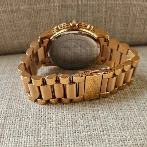 Michael Kors Girls Wristwatch Cooper Chronograph Rose Gold-Tone Date Calendar - Picture 8 of 15